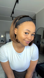 Ombré headband bob