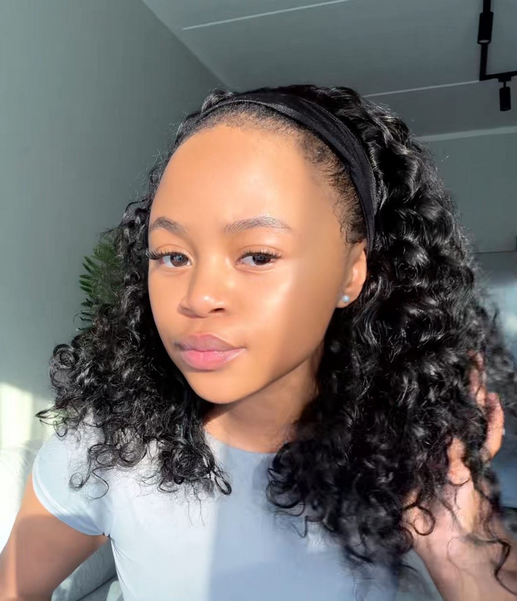 Headband Water wave wig