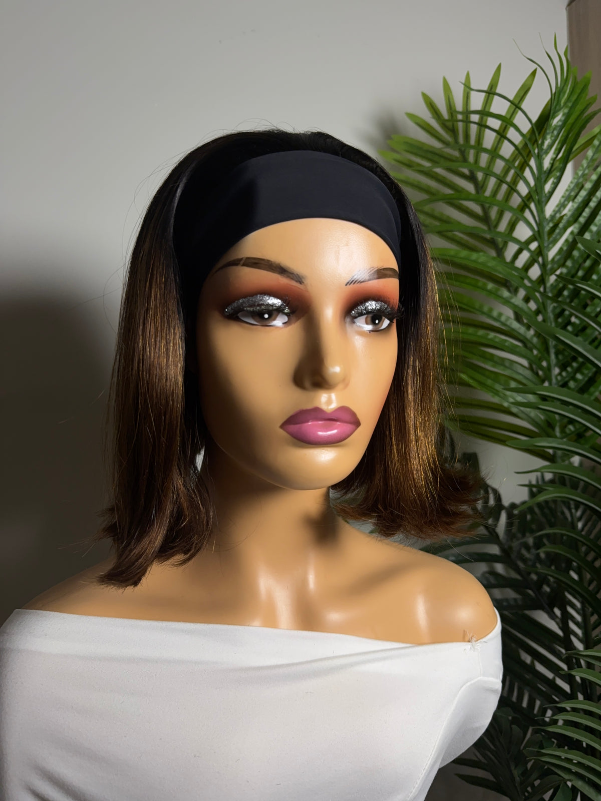 Ombré headband bob