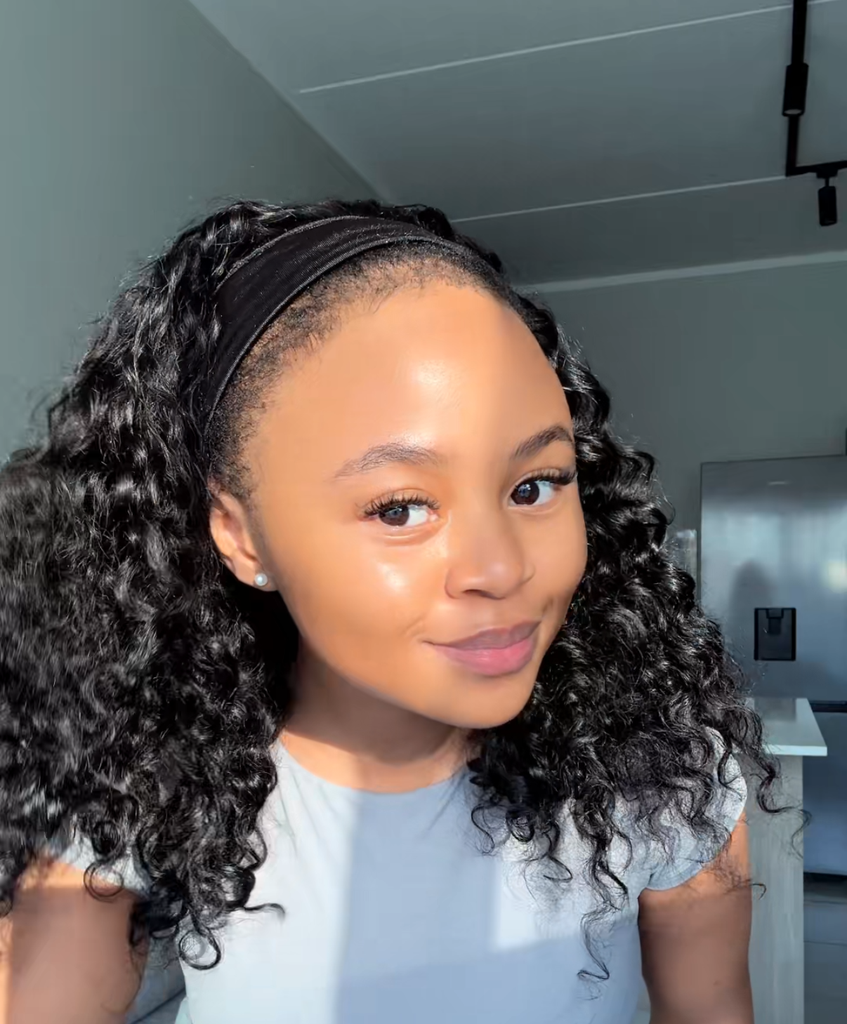 Headband Water wave wig