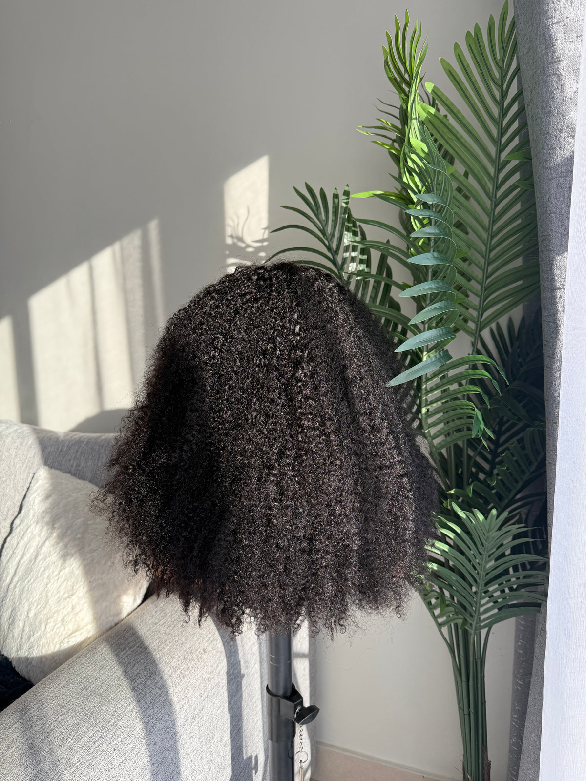 Afro curly Lagos hairline wig