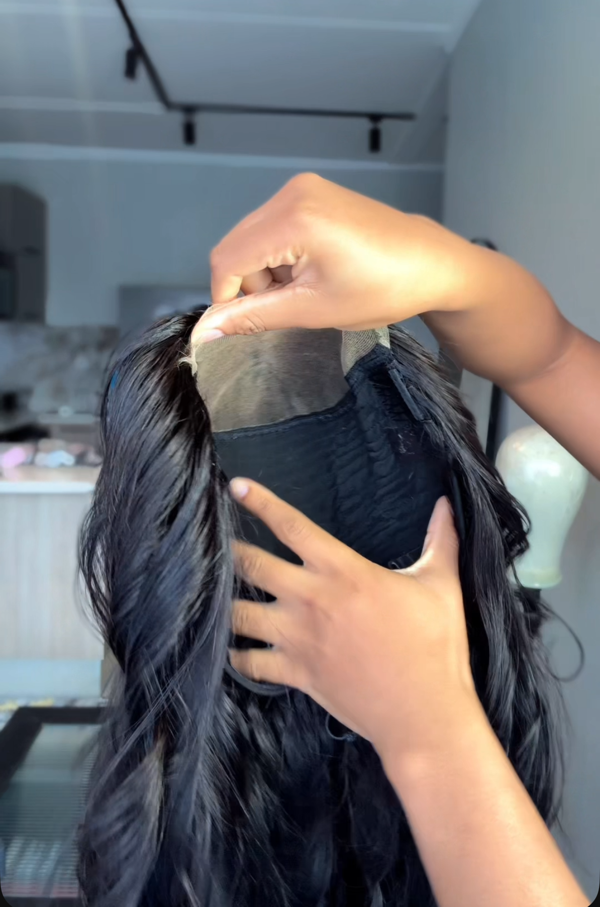 5x5 HD Lace SDD virgin hair 22”(layered)