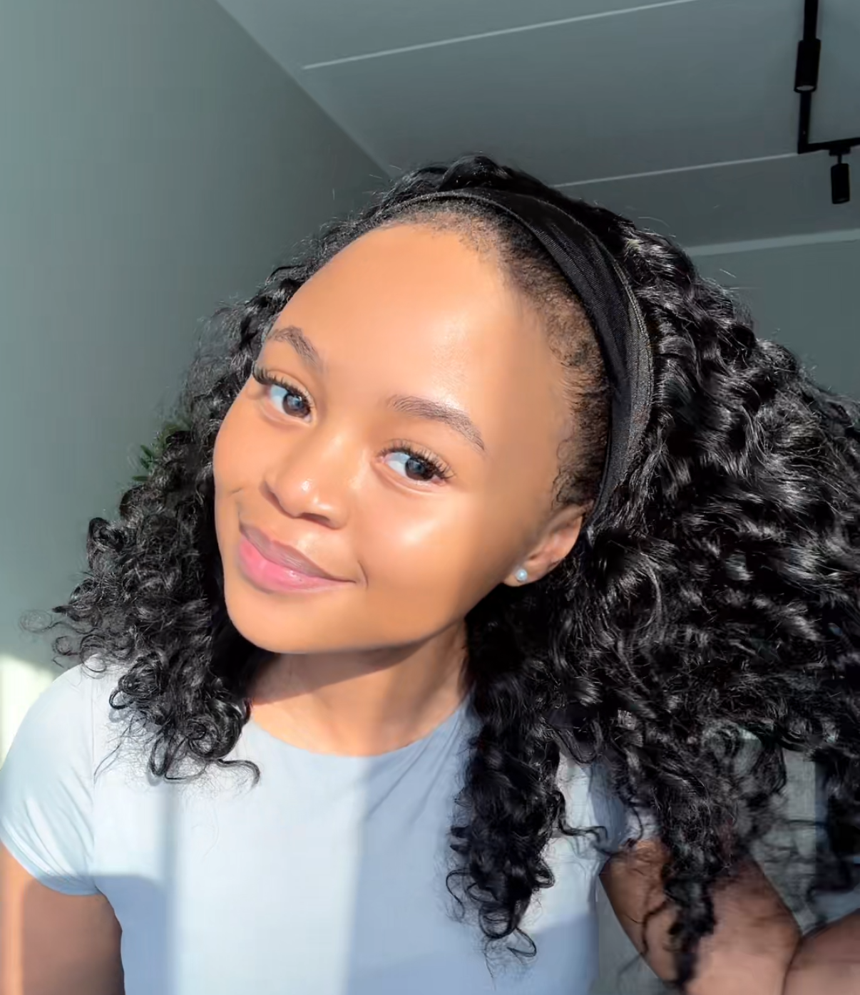 Headband Water wave wig