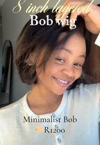 8 inch layered bob