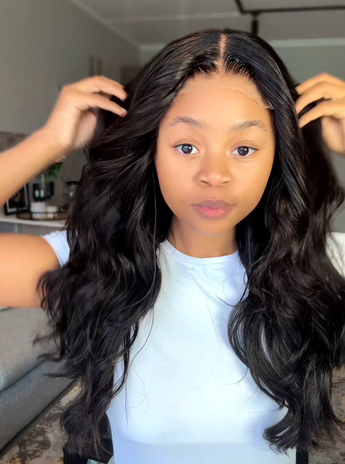 5x5 HD Lace SDD virgin hair 22”(layered)