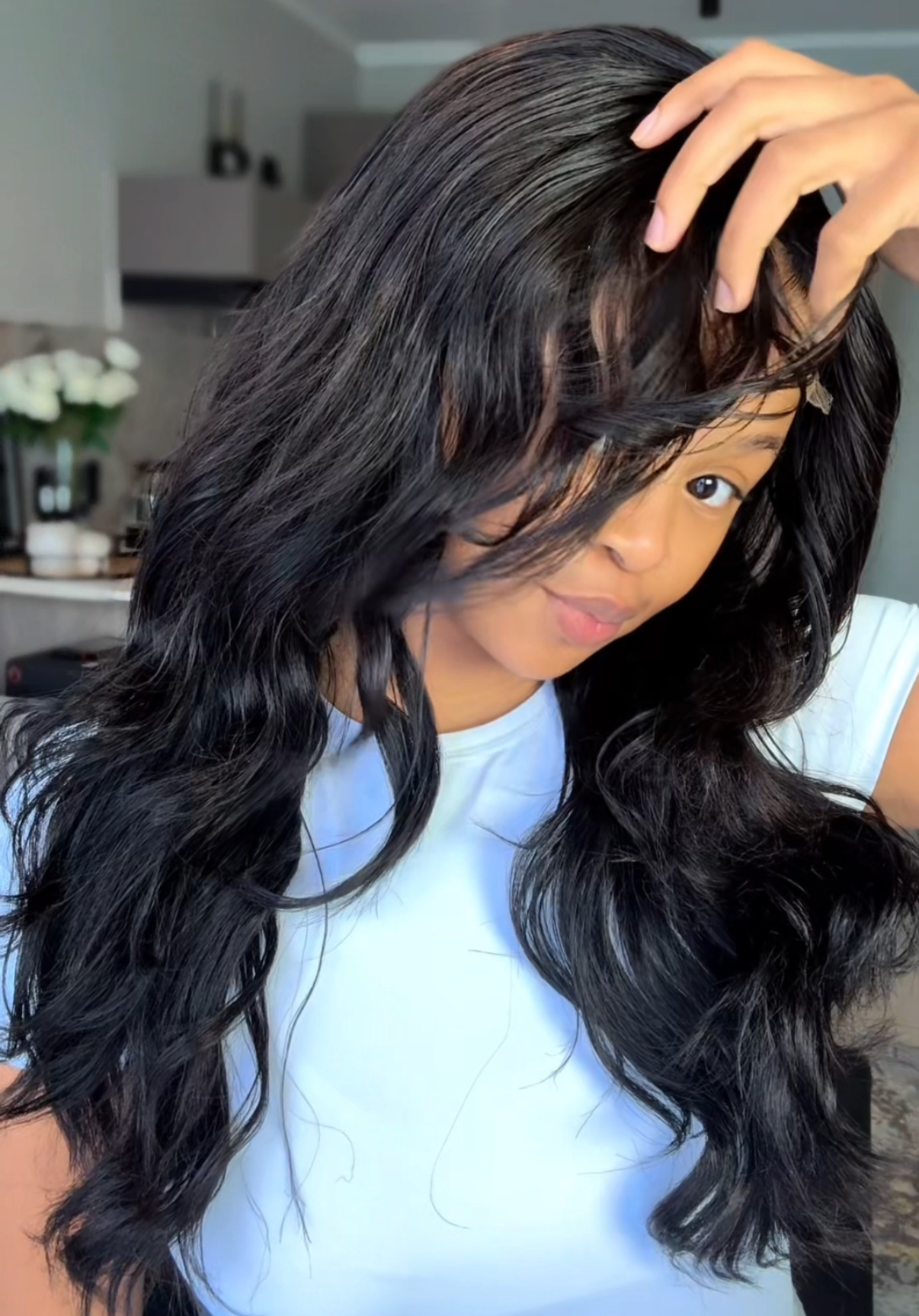 5x5 HD Lace SDD virgin hair 22”(layered)