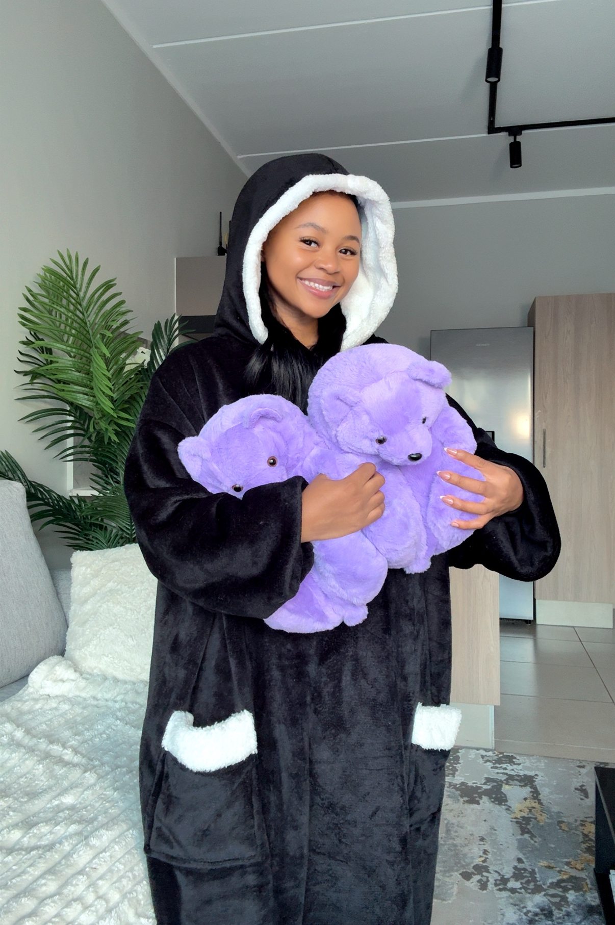 Teddy bear slippers