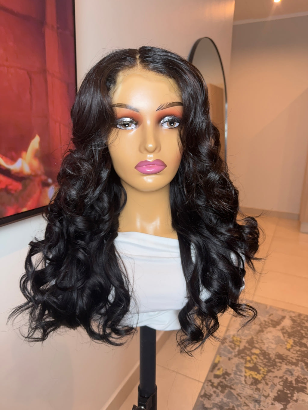 Layered HD lace glueless