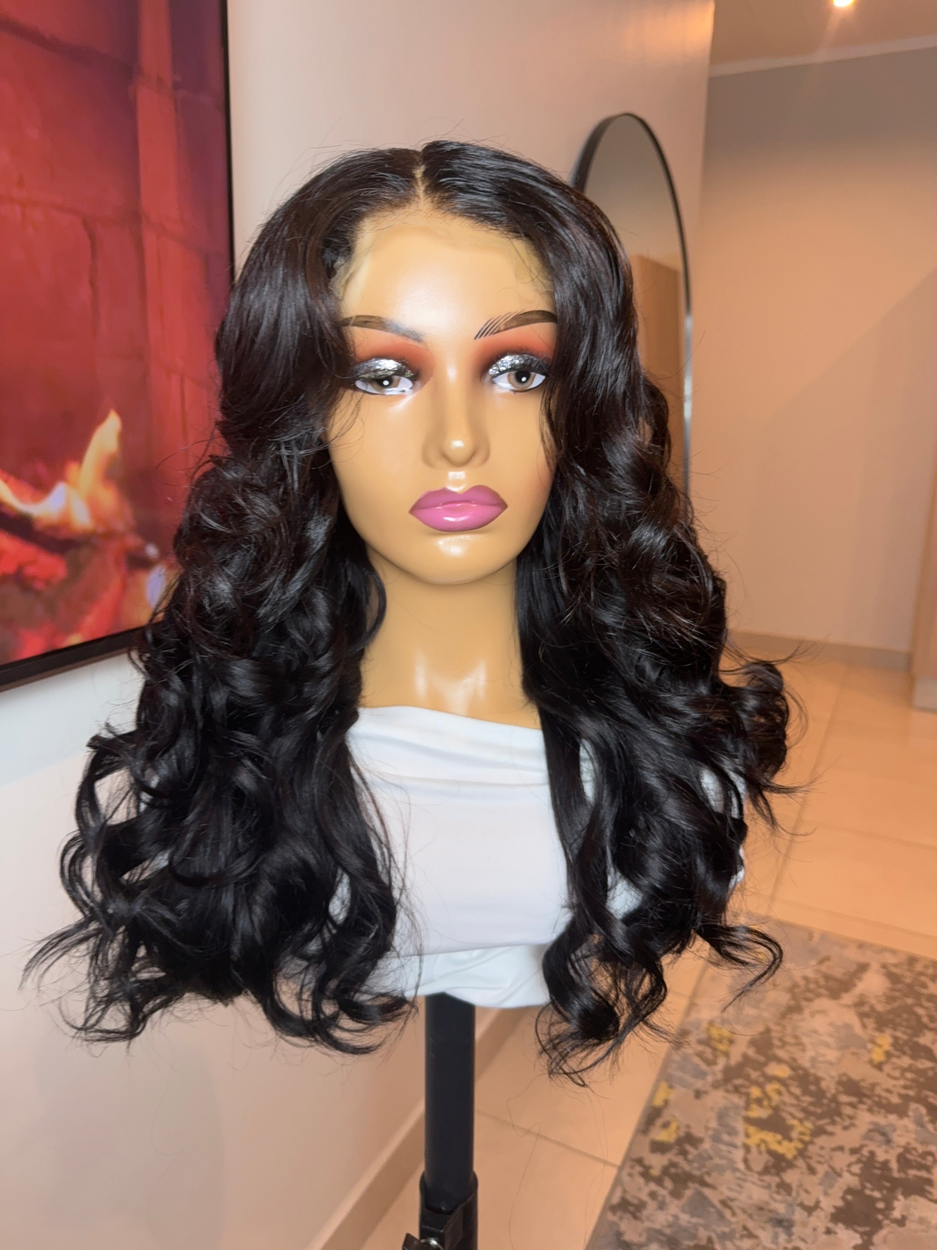 Layered HD lace glueless
