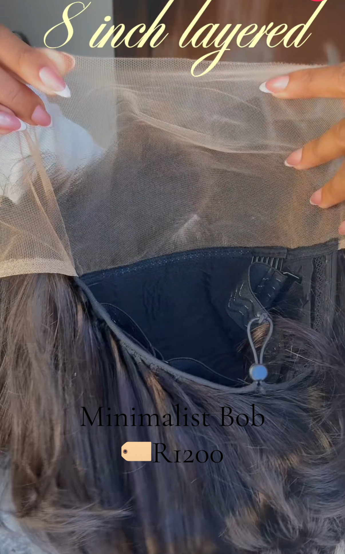 8 inch layered bob