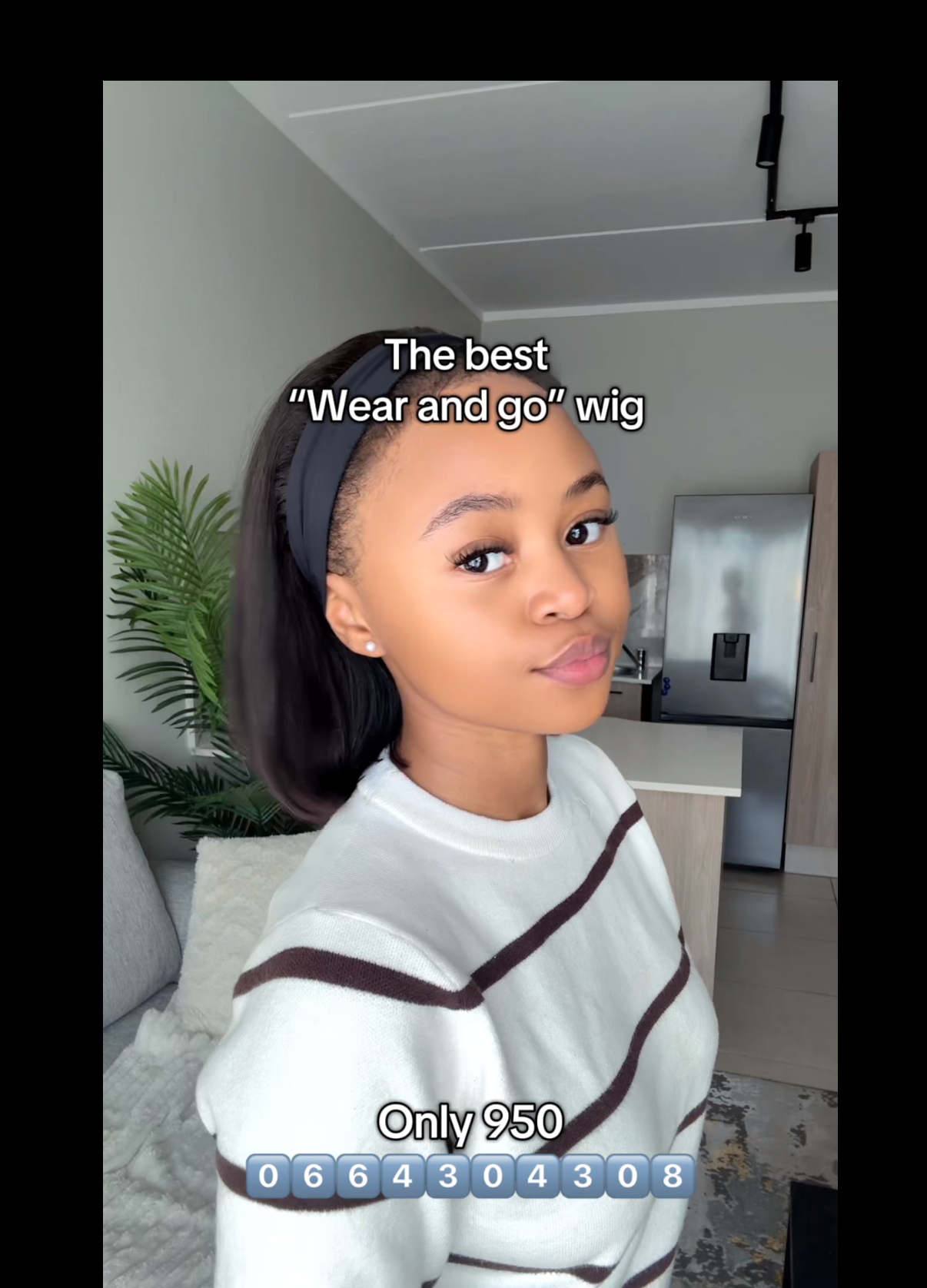 Black Headband wig bob