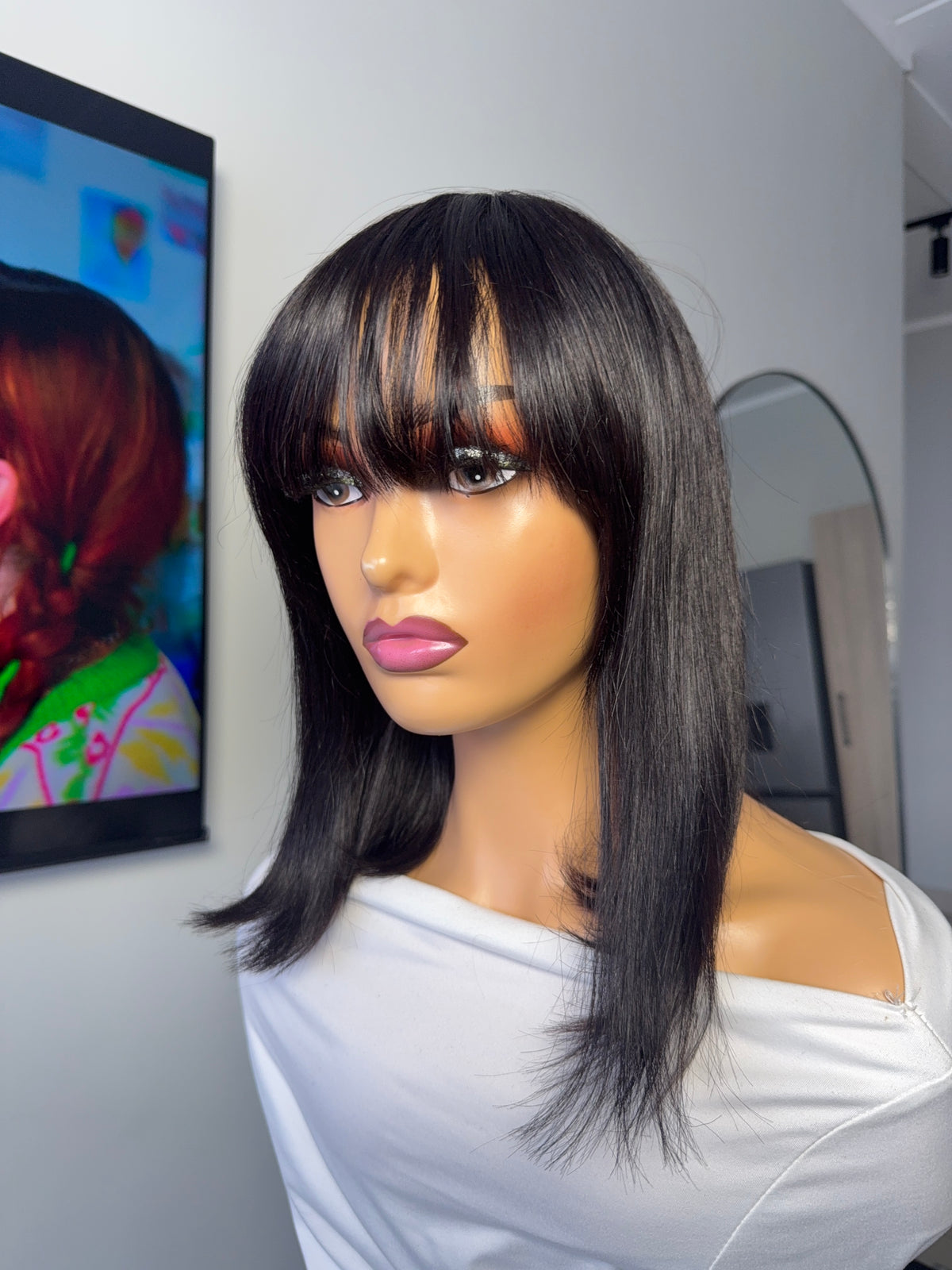 Special Glueless Fringe wig