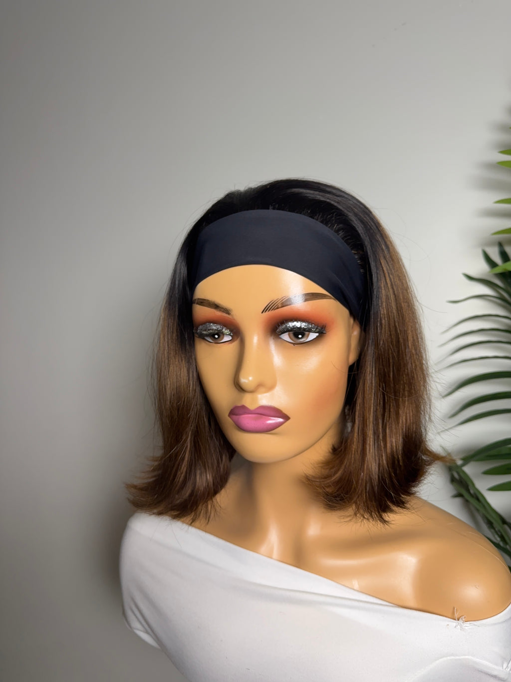 Ombré headband bob