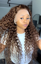 Chocolate brown water wave