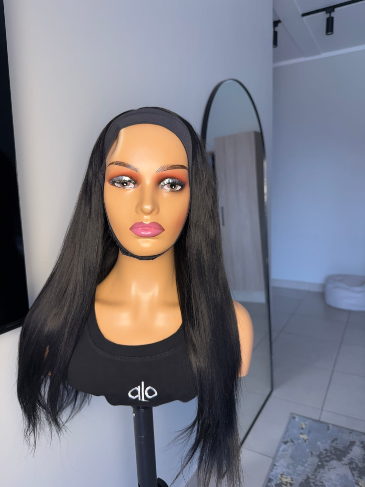 Blended headband wig