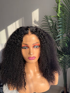 Afro curly Lagos hairline wig