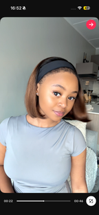 Ombré headband bob